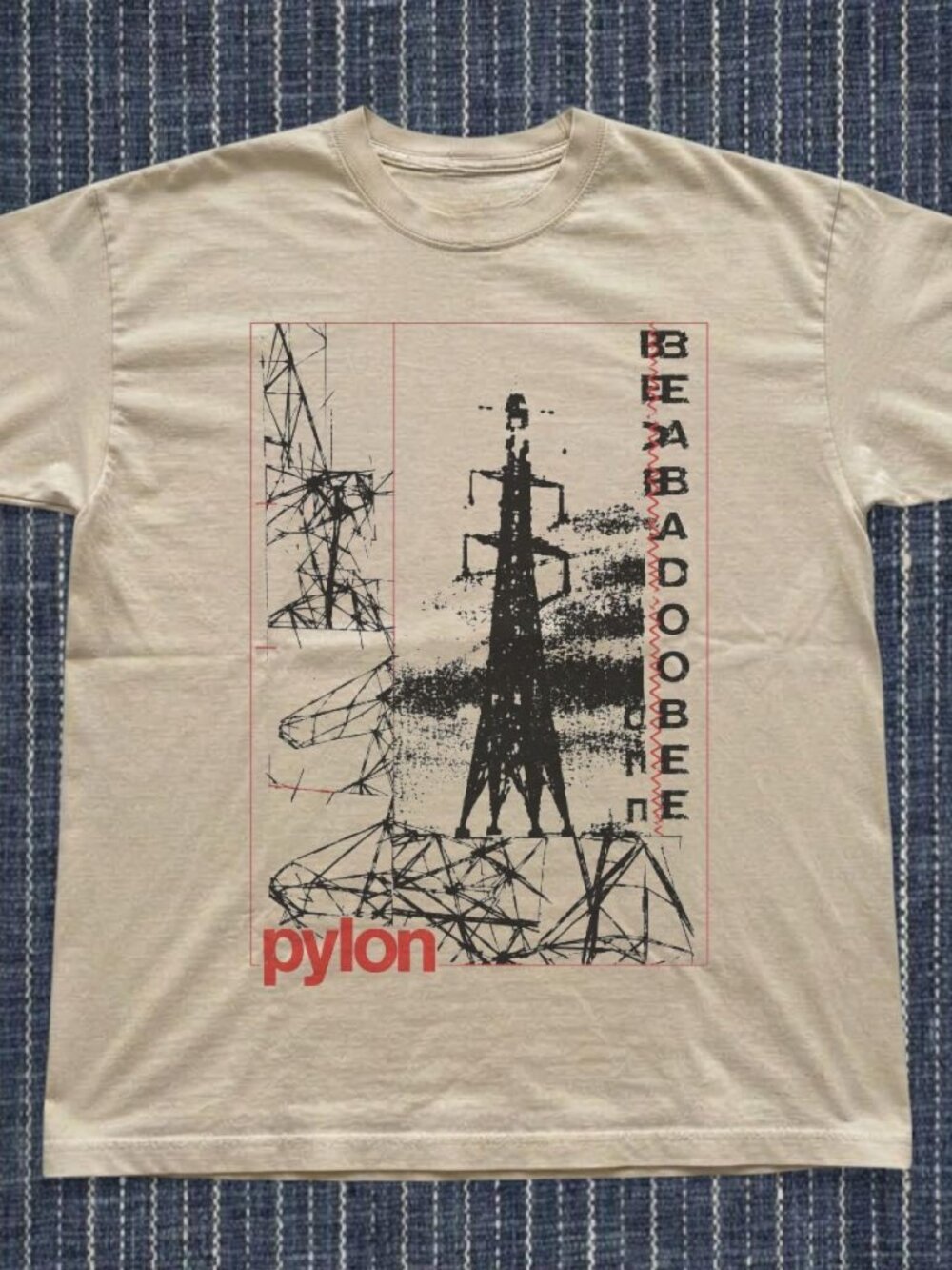 Gildan Sand Beabadoobee Pylon Electric Tower Graphic T-Shirt